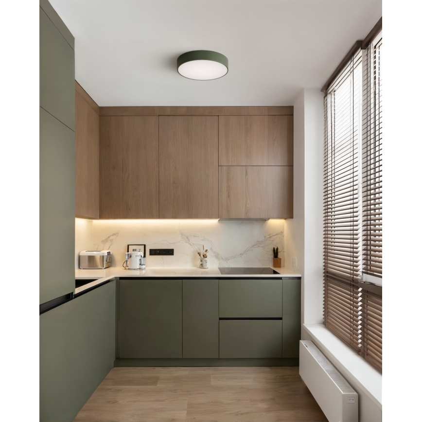 Brilagi - Deckenleuchte CLARE 2xE27/24W/230V Ø 30 cm khaki