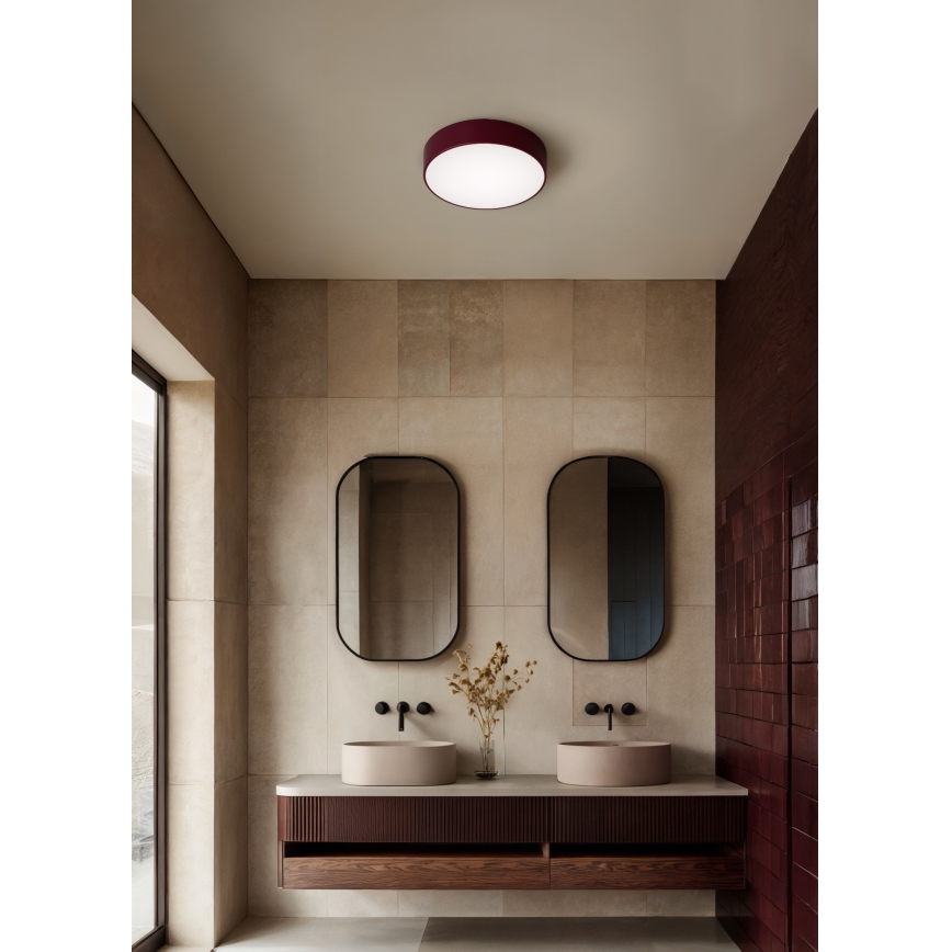 Brilagi - Deckenleuchte CLARE 3xE27/24W/230V Ø 40 cm burgunderrot