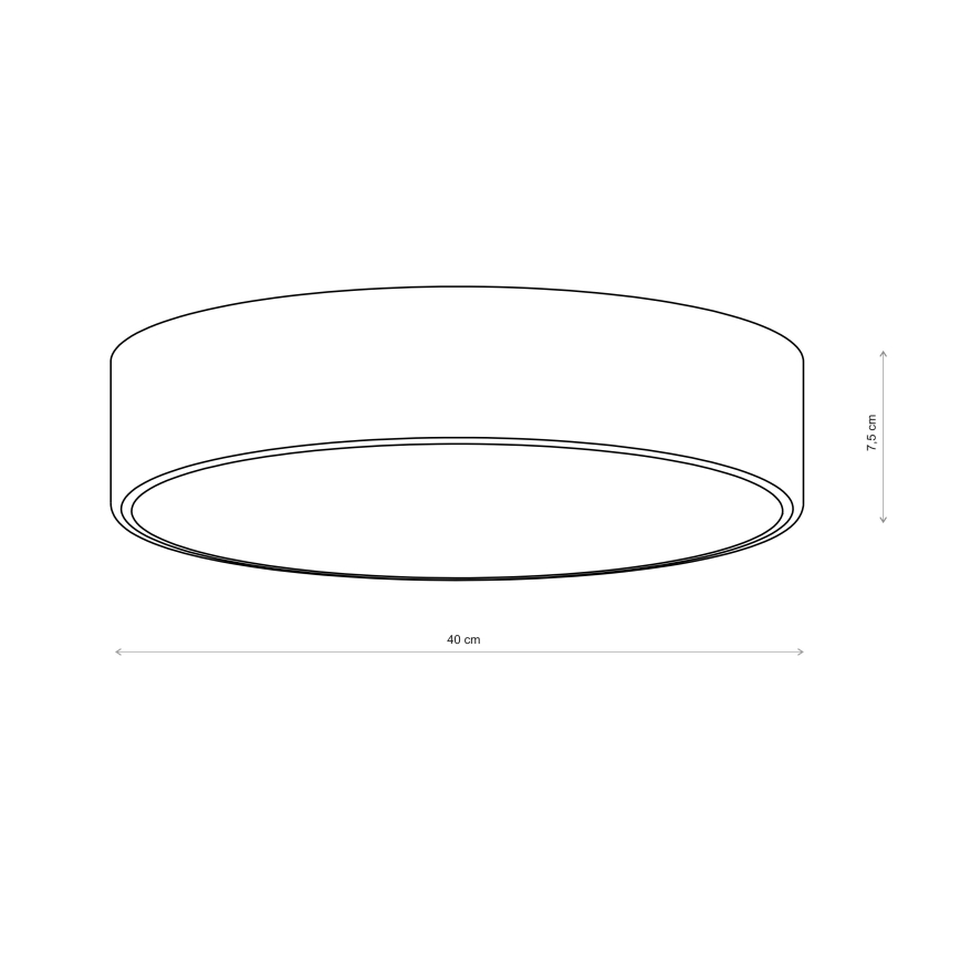 Brilagi - Deckenleuchte CLARE 3xE27/24W/230V Ø 40 cm burgunderrot