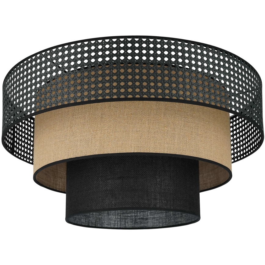 Brilagi - Deckenleuchte DAKOTA LUNETA 1xE27/15W/230V d 45 cm schwarz/beige