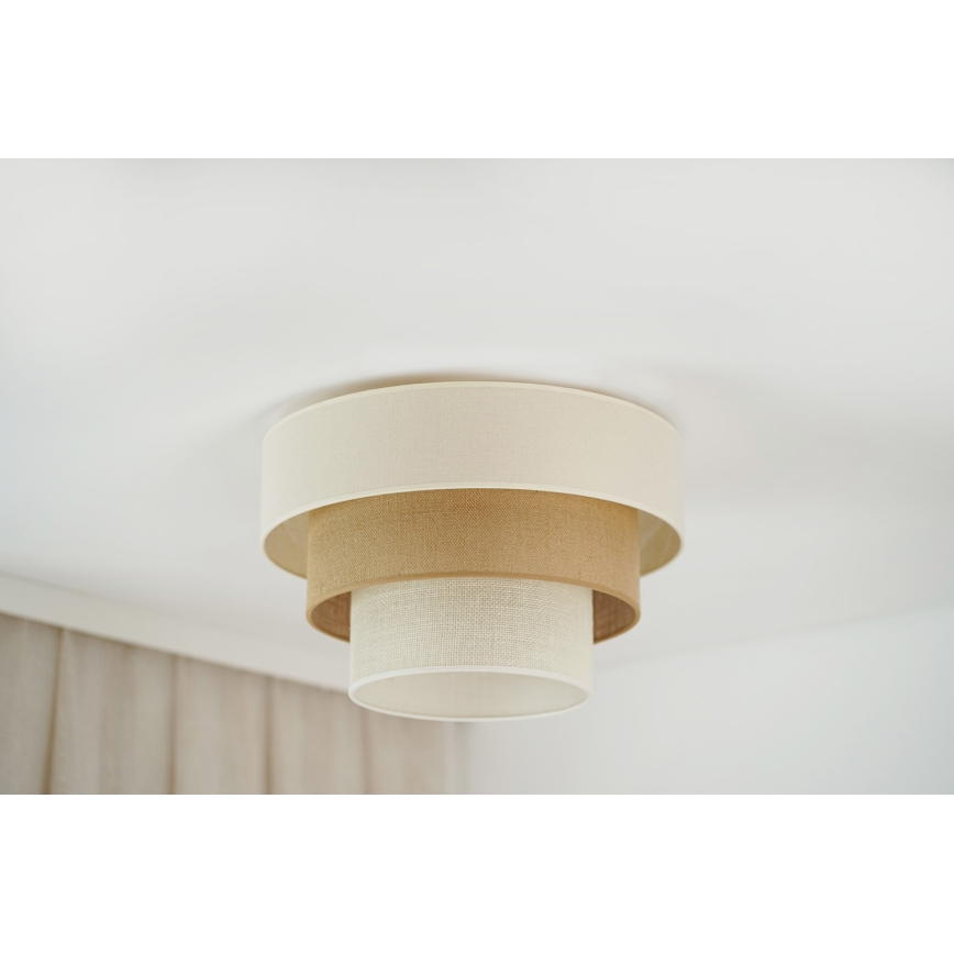 Brilagi - Deckenleuchte DENVER LUNETA 1xE27/15W/230V d 45 beige/braun/cremefarben