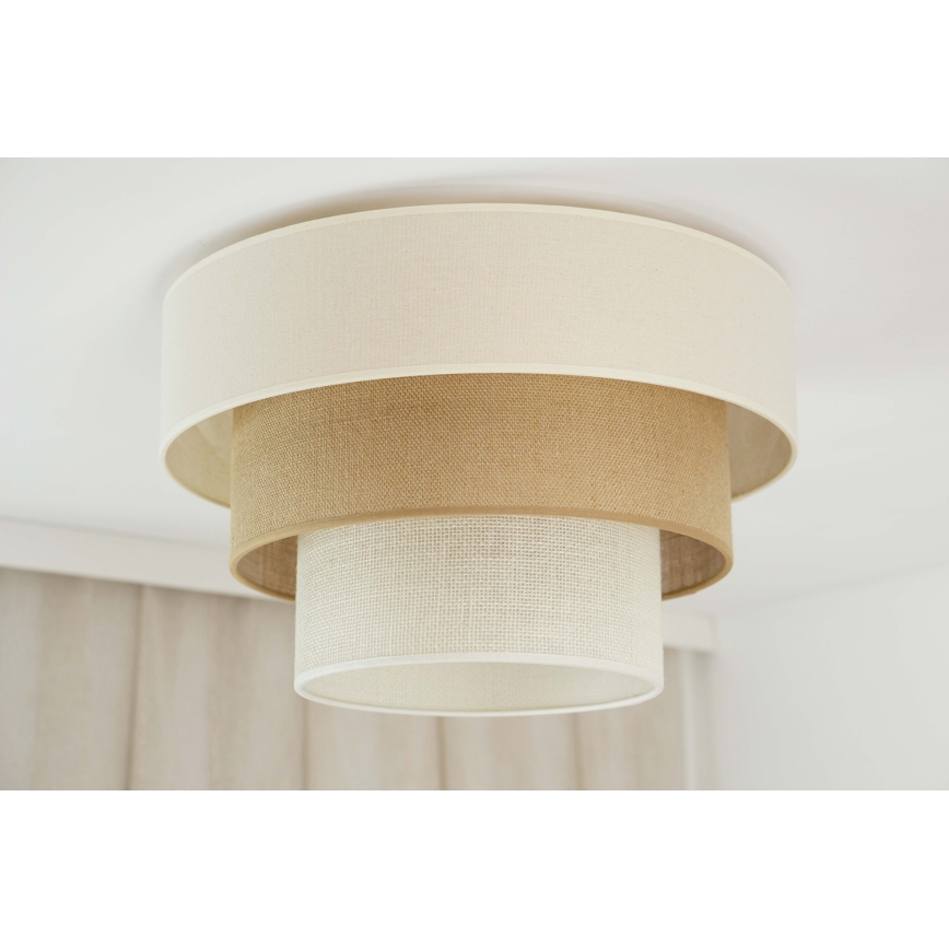 Brilagi - Deckenleuchte DENVER LUNETA 1xE27/15W/230V d 45 beige/braun/cremefarben