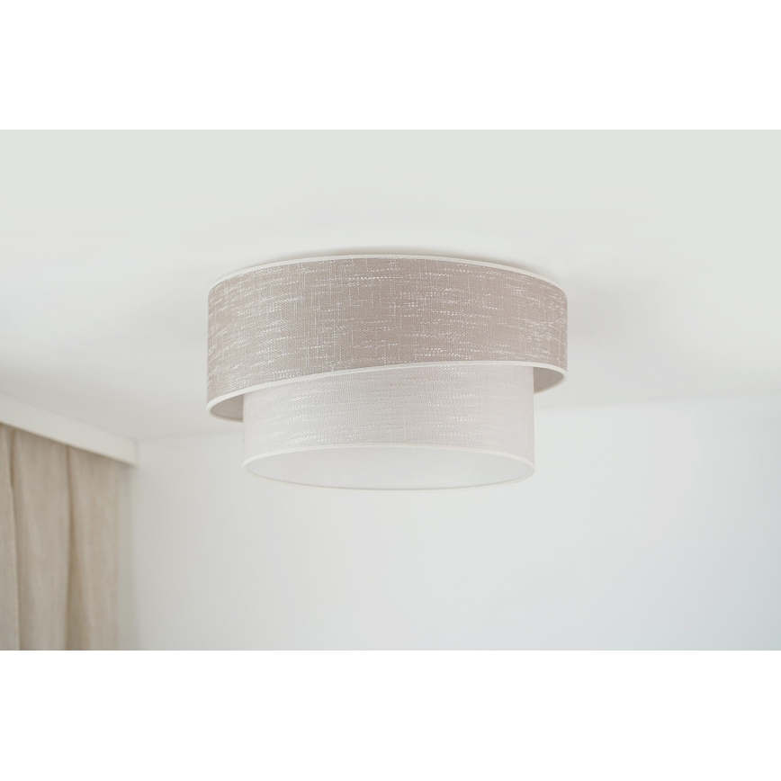 Brilagi - Deckenleuchte DOVER SHINE 1xE27/15W/230V d 50 cm grau/cremefarben