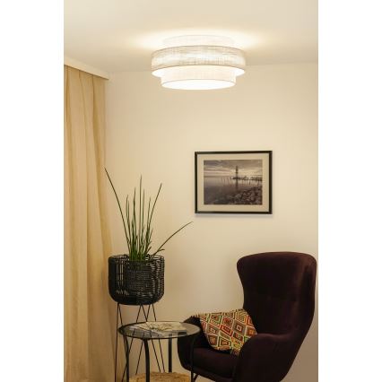 Brilagi - Deckenleuchte DOVER SPACE LED/12W/230V d 50 cm 3000K/4000K/6400K grau/cremefarben