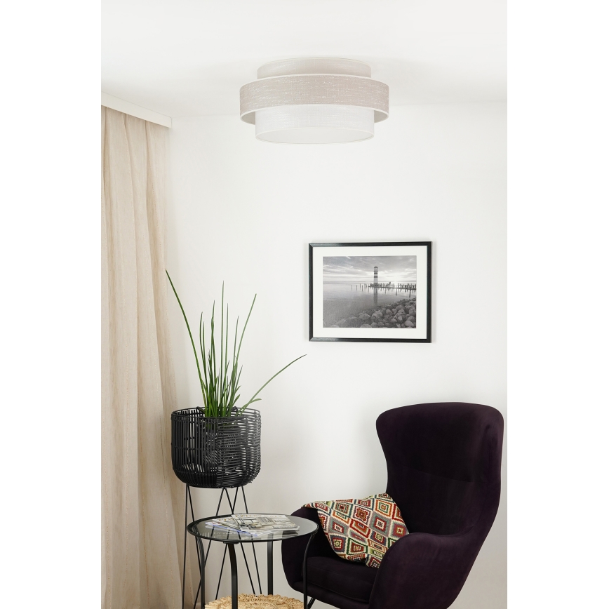 Brilagi - Deckenleuchte DOVER SPACE LED/12W/230V d 50 cm 3000K/4000K/6400K grau/cremefarben