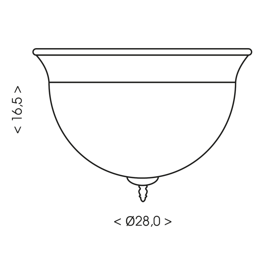 Brilagi - Deckenleuchte FRESCO 2xE27/40W/230V Ø 28 cm weiß