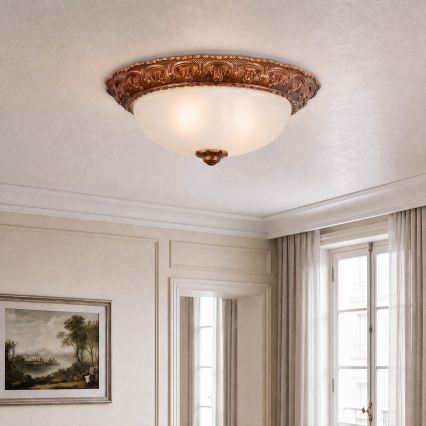 BRILAGI - Deckenleuchte FRESCO 2xE27/40W/230V, Ø 30 cm, goldfarben