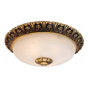 Brilagi - Deckenleuchte FRESCO 2xE27/40W/230V Ø 30 cm goldfarben
