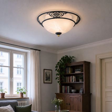BRILAGI - Deckenleuchte FRESCO 3xE27/40W/230V Ø 48 cm braun