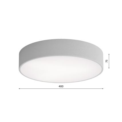 Brilagi - Deckenleuchte für Badezimmer CLARE 3xE27/24W/230V d 40 cm IP54 grau