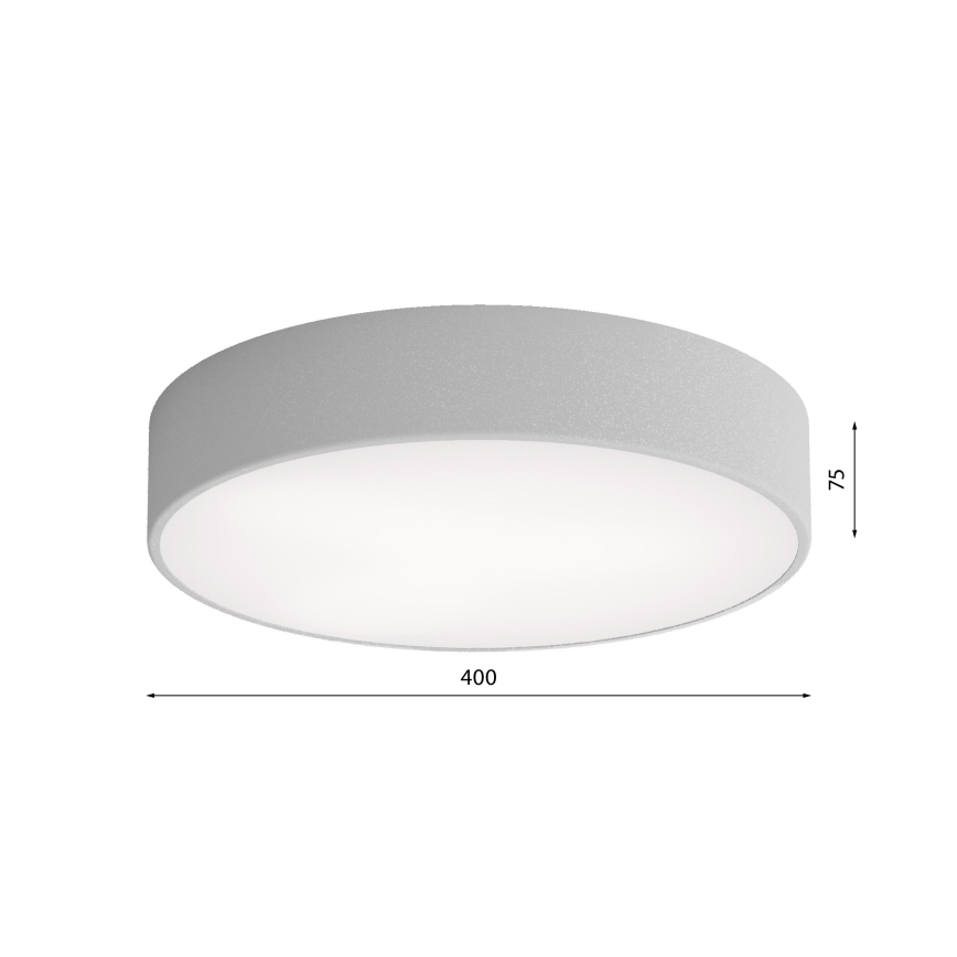 Brilagi - Deckenleuchte für Badezimmer CLARE 3xE27/24W/230V d 40 cm IP54 grau