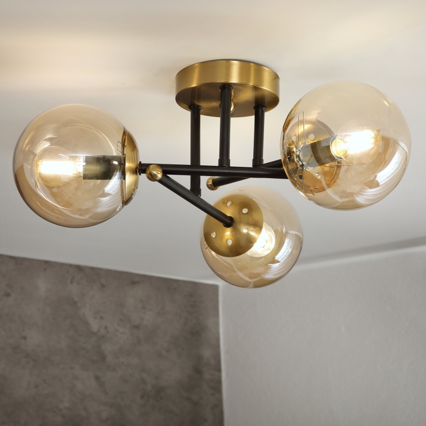 Brilagi - Deckenleuchte MALIVA 3xE14/15W/230V Gold
