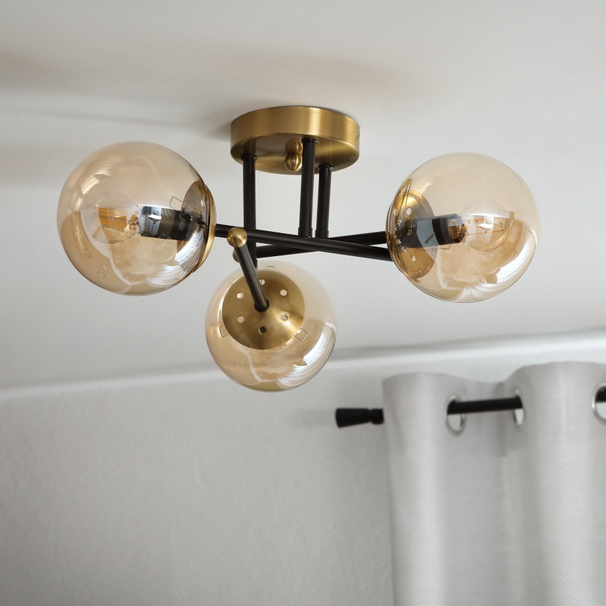 Brilagi - Deckenleuchte MALIVA 3xE14/15W/230V Gold
