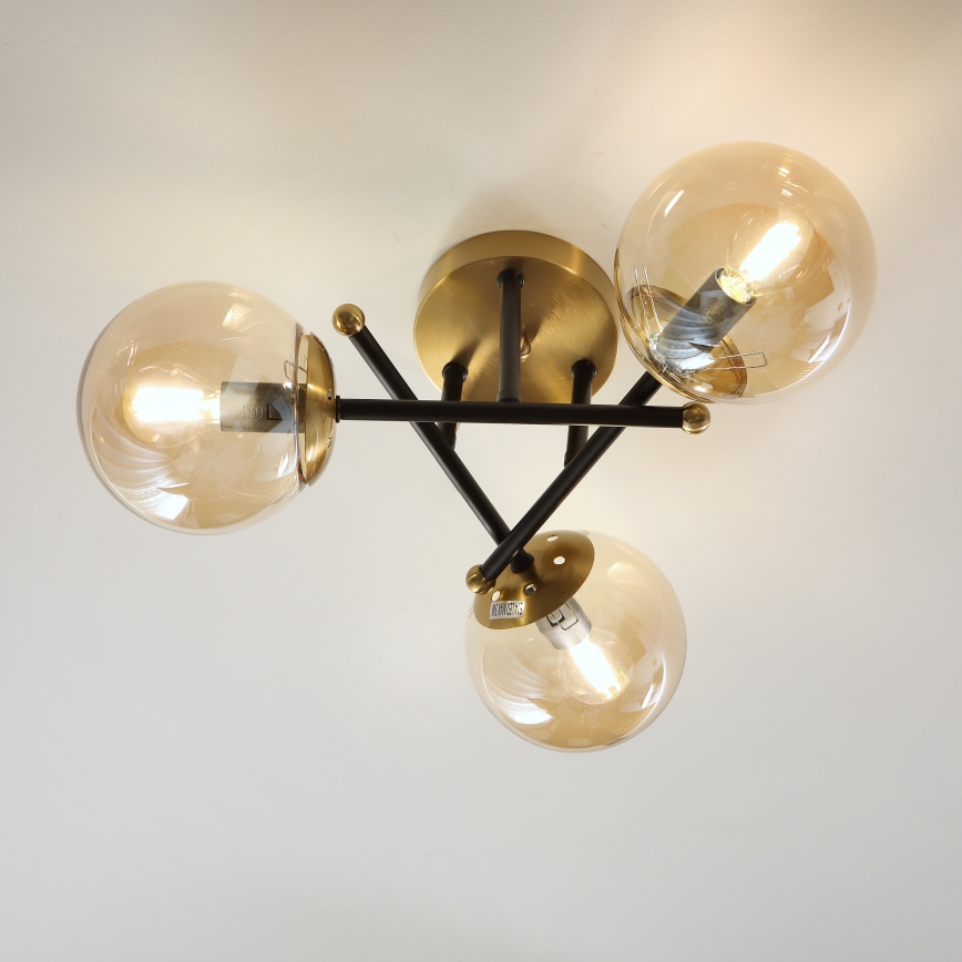 Brilagi - Deckenleuchte MALIVA 3xE14/15W/230V Gold