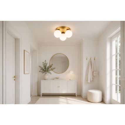 Brilagi - Deckenleuchte MILO 3xE27/60W/230V Ø 35 cm gold