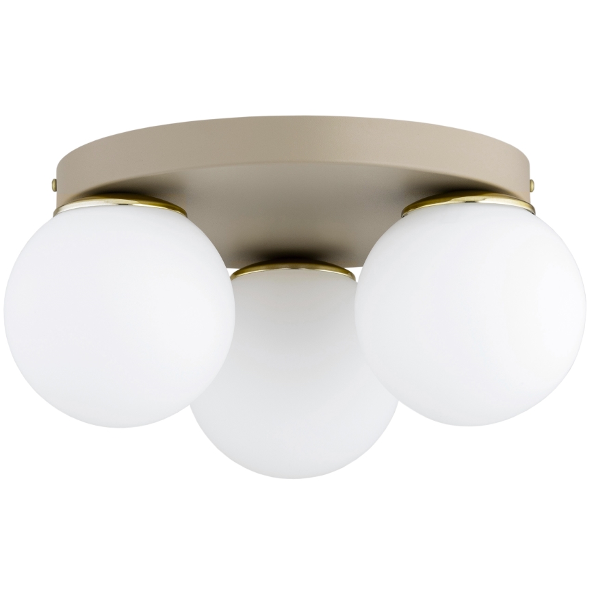 Brilagi - Deckenleuchte MILO ECRU 1xE27/60W/230V Ø 15 cm beige/gold