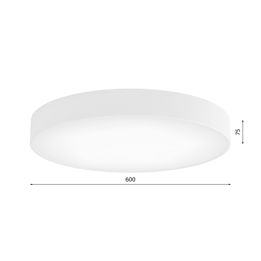 Brilagi - Deckenleuchte mit Sensor CLARE 5xE27/40W/230V Ø 60 cm weiß