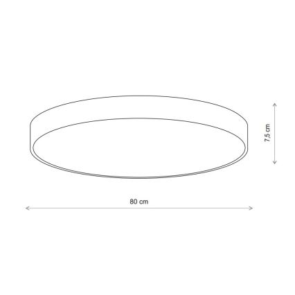 Brilagi - Deckenleuchte mit Sensor CLARE 6xE27/24W/230V d 80 cm beige