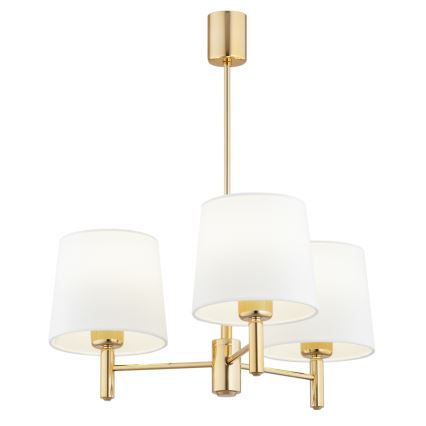 Brilagi - Deckenleuchte mit Stab MONTE 3xE27/60W/230V creme/gold