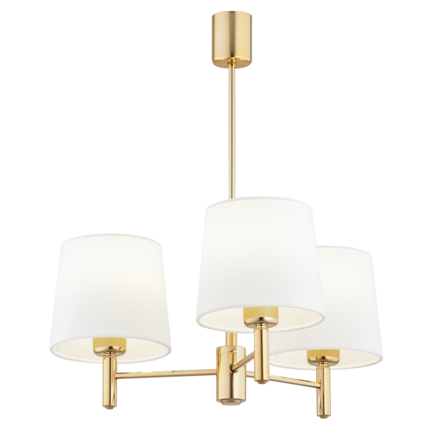 Brilagi - Deckenleuchte mit Stab MONTE 3xE27/60W/230V creme/gold