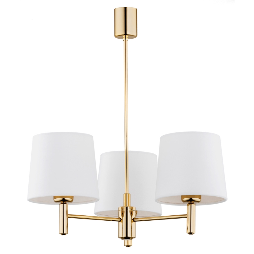 Brilagi - Deckenleuchte mit Stab MONTE 3xE27/60W/230V creme/gold