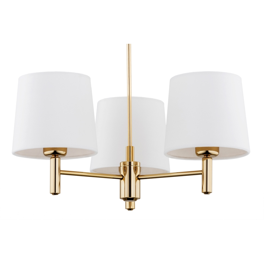 Brilagi - Deckenleuchte mit Stab MONTE 3xE27/60W/230V creme/gold