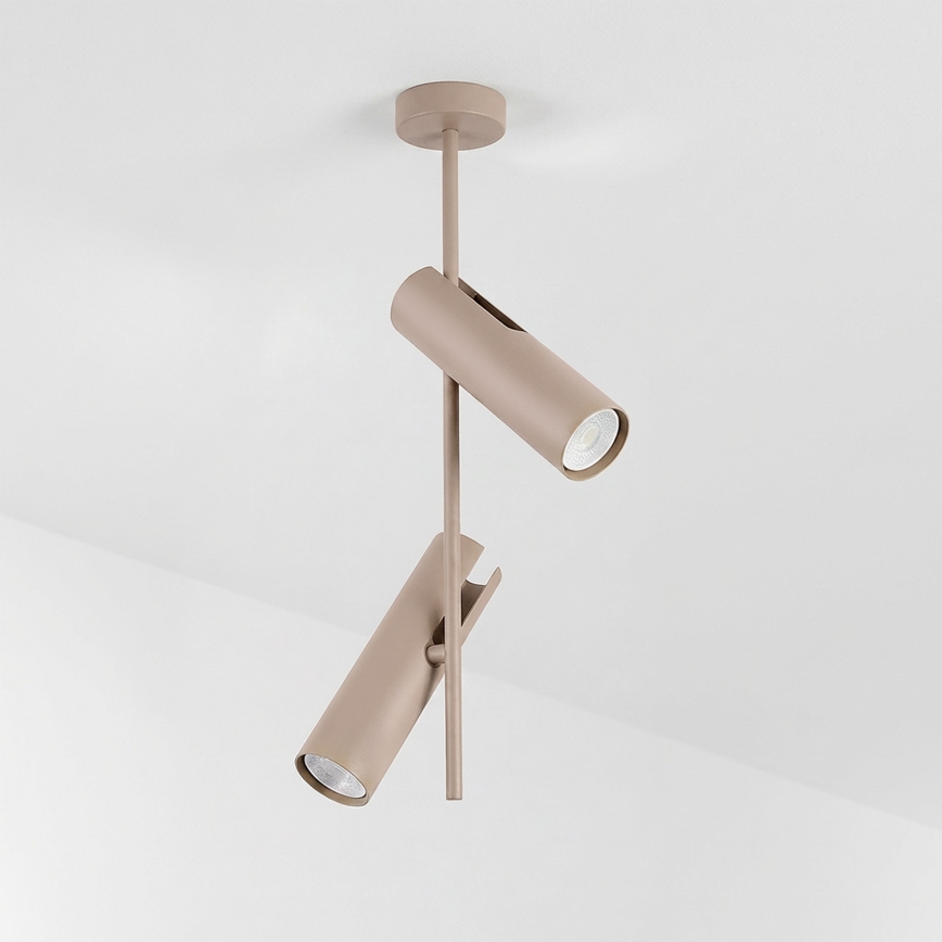 Brilagi - Deckenleuchte mit Stange BRANCH 2xGU10/30W/230V beige