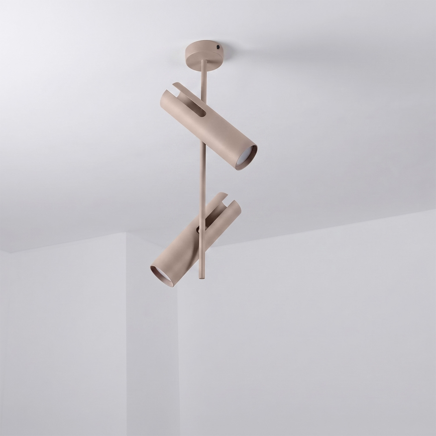 Brilagi - Deckenleuchte mit Stange BRANCH 2xGU10/30W/230V beige