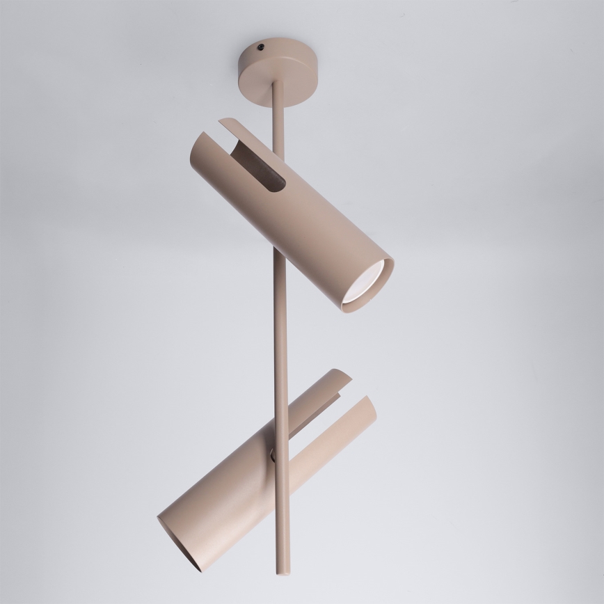Brilagi - Deckenleuchte mit Stange BRANCH 2xGU10/30W/230V beige