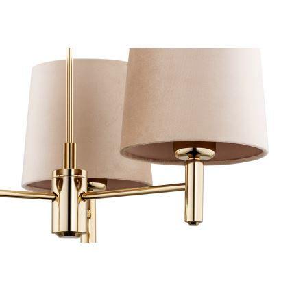 Brilagi - Deckenleuchte mit Stange MONTE 3xE27/60W/230V Beige/Gold
