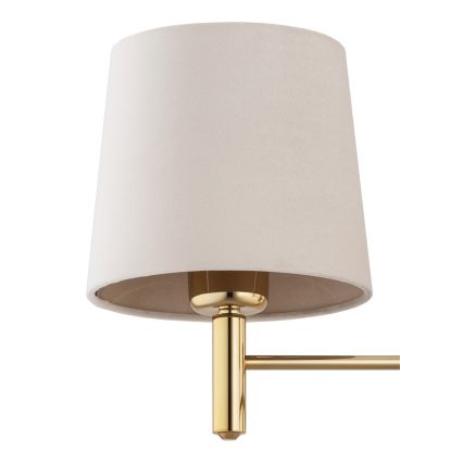 Brilagi - Deckenleuchte mit Stange MONTE 3xE27/60W/230V Beige/Gold