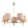 Brilagi - Deckenleuchte mit Stange MONTE 5xE27/15W/230V beige/gold