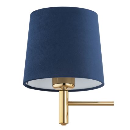 Brilagi - Deckenleuchte mit Stange MONTE 5xE27/60W/230V blau/gold