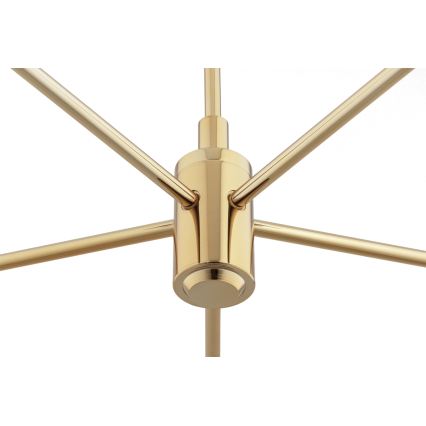 Brilagi - Deckenleuchte mit Stange MONTE 5xE27/60W/230V blau/gold