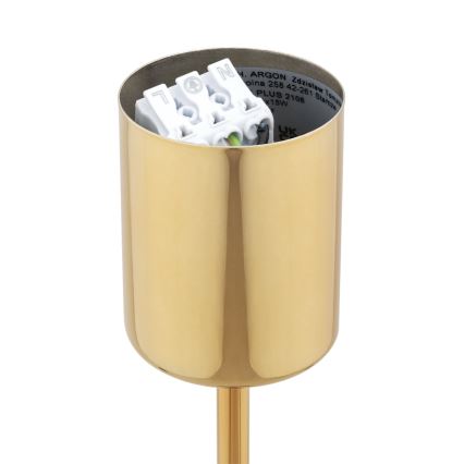 Brilagi - Deckenleuchte mit Stange MONTE 5xE27/60W/230V blau/gold