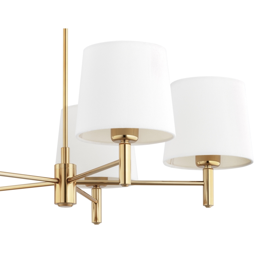Brilagi - Deckenleuchte mit Stange MONTE 5xE27/60W/230V creme/gold