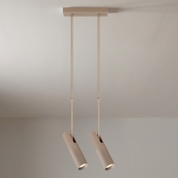 Brilagi - Deckenleuchte mit Stange SELE 2xGU10/30W/230V beige
