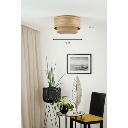 Brilagi - Deckenleuchte MONTANA BOHO 1xE27/15W/230V d 45 cm braun