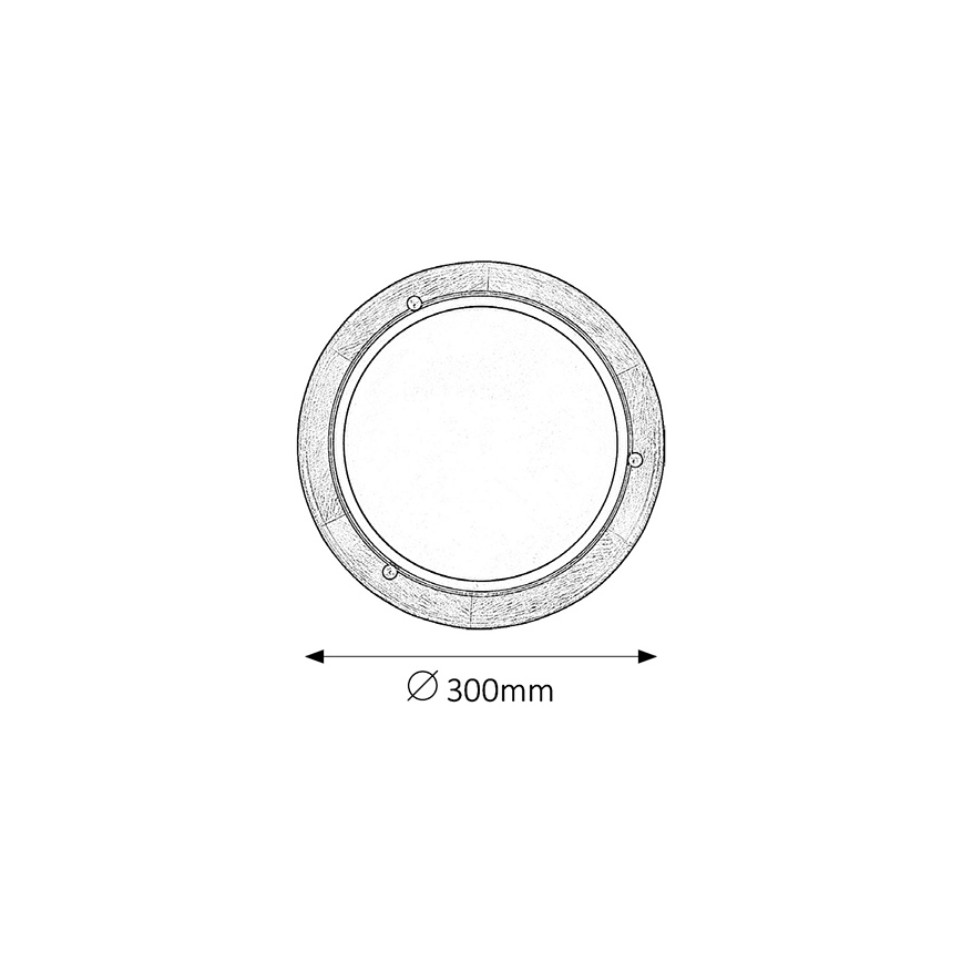 Brilagi - Deckenleuchte ORBIS 1xE27/60W/230V Ø 30 cm Kiefer