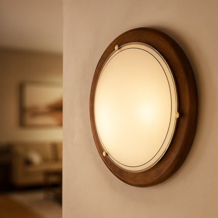 Brilagi - Deckenleuchte ORBIS 2xE27/60W/230V Ø 38 cm Kiefer