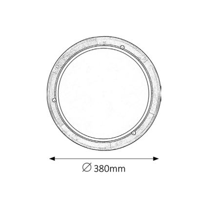 Brilagi - Deckenleuchte ORBIS 2xE27/60W/230V Ø 38 cm Kiefer
