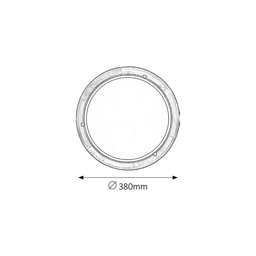 Brilagi - Deckenleuchte ORBIS 2xE27/60W/230V Ø 38 cm Kiefer