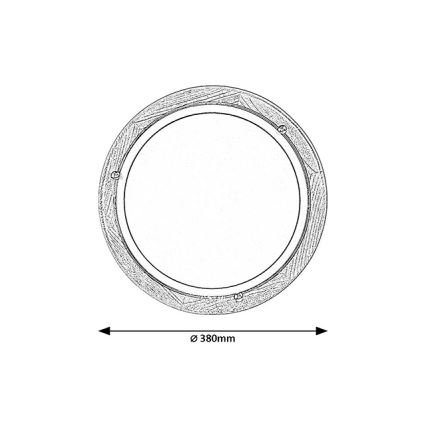 Brilagi - Deckenleuchte ORBIS 2xE27/60W/230V Ø 38 cm Kiefer