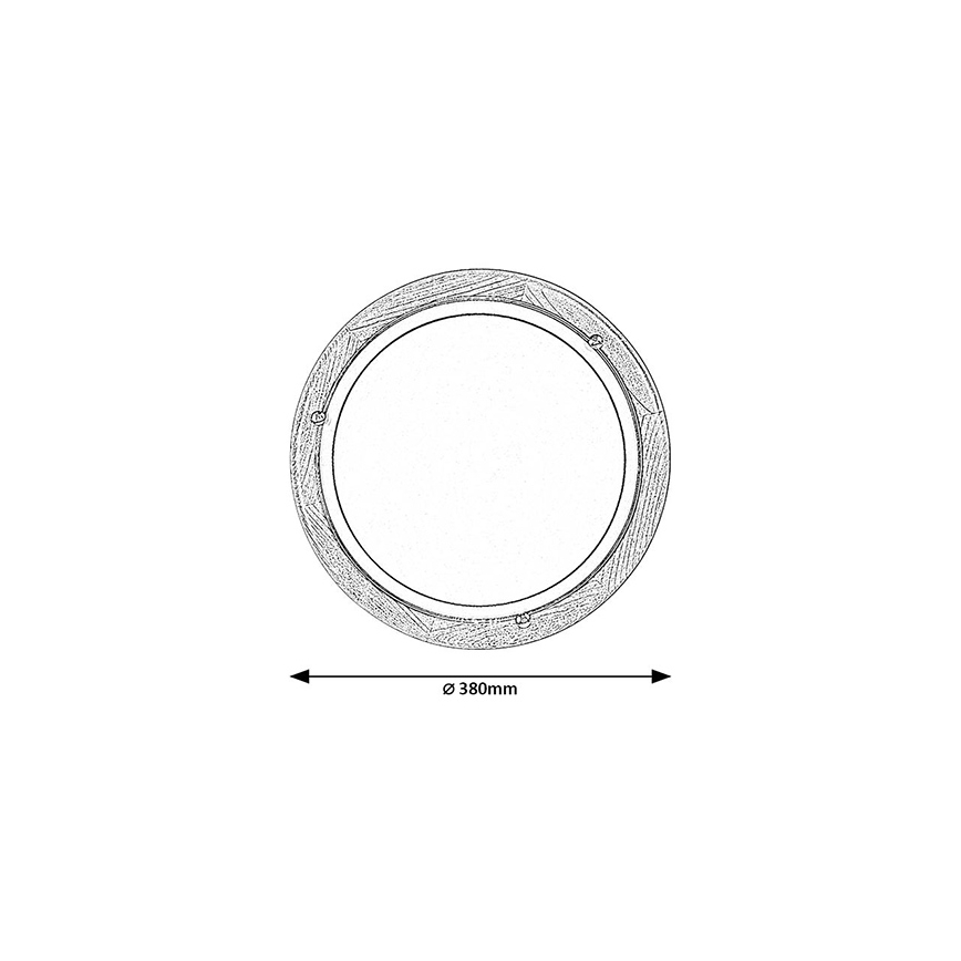 Brilagi - Deckenleuchte ORBIS 2xE27/60W/230V Ø 38 cm Kiefer
