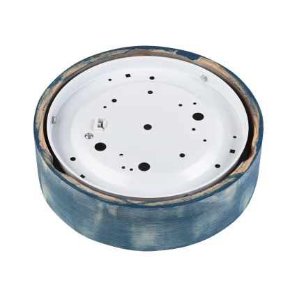 Brilagi - Deckenleuchte PINO 1x E27/15W/230V Kiefernholz/Blau Ø 27,5 cm