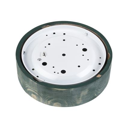 Brilagi - Deckenleuchte PINO 1xE27/15W/230V Kiefer/Grün Ø 27,5 cm