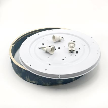 Brilagi - Deckenleuchte PINO 3xE27/15W/230V Kiefer/Blau Ø 47,5 cm