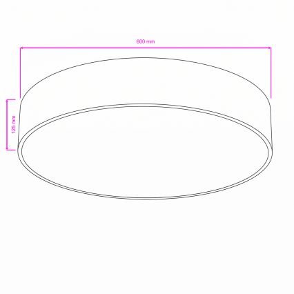 BRILAGI - Deckenleuchte POOL 5xE27/15W/230V Ø 60 cm IP54 beige