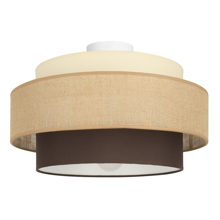 Brilagi - Deckenleuchte RESNA 1x E27 / 60 W / 230 V Ø 40 cm beige/schwarz