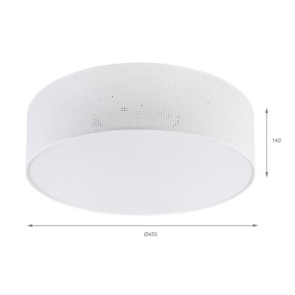 Brilagi - Deckenleuchte SIRIJA MODERN 4xE27/60W/230V Ø 45 cm weiß
